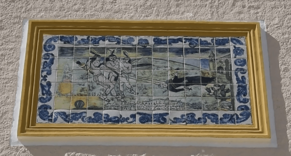 San Jose del Cabo dekoracja ceramiczna nad kościołem misyjnym.